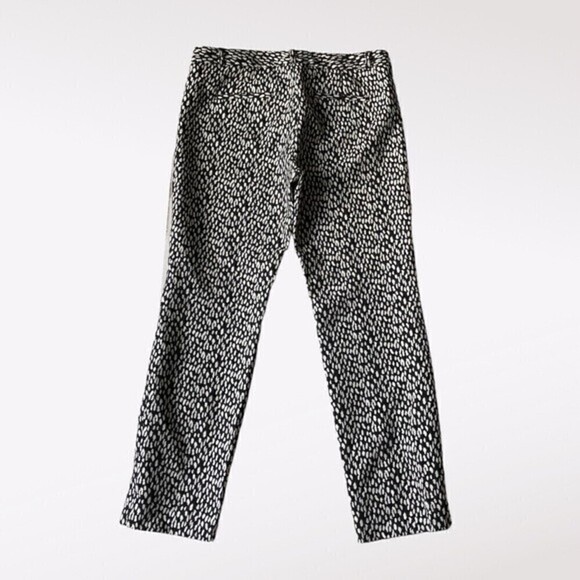 Banana Republic Leopard Jacquard Slim Straight Pants 10 - Picture 8 of 11